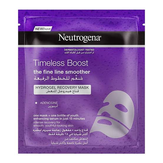 Neutrogena Timeless Boost Fine Line Smoother Hydro Gel Recovery Face Mask